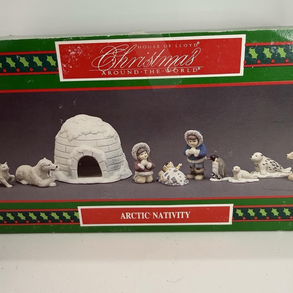 House Of Lloyd Christmas Around The World Arctic Nativity All In Tact Box - Picture 3 of 16